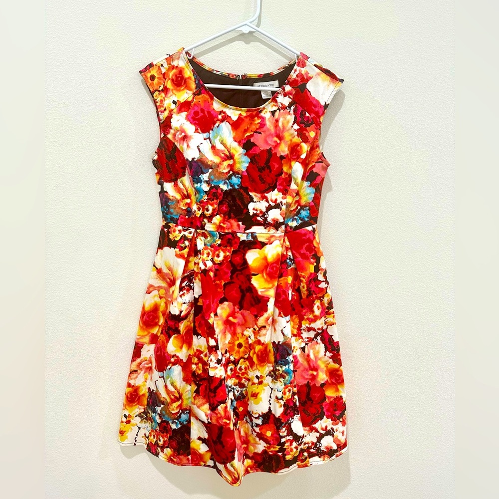 Liz Claiborne - Orange Floral dress